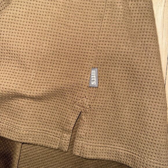 Men’s 5.11 Tactical Long Sleeve Medium Brown Thermal Shirt - Picture 8 of 10